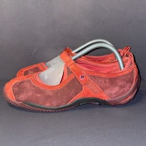 Merrell Womens Circuit MJ Burnt Red Casual Mary Jane Shoes